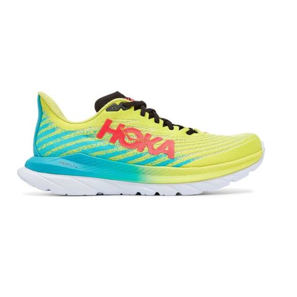 Hoka Men's Mach 5 Evening Primrose/Scuba Blue Size 11 - Picture 1 of 4